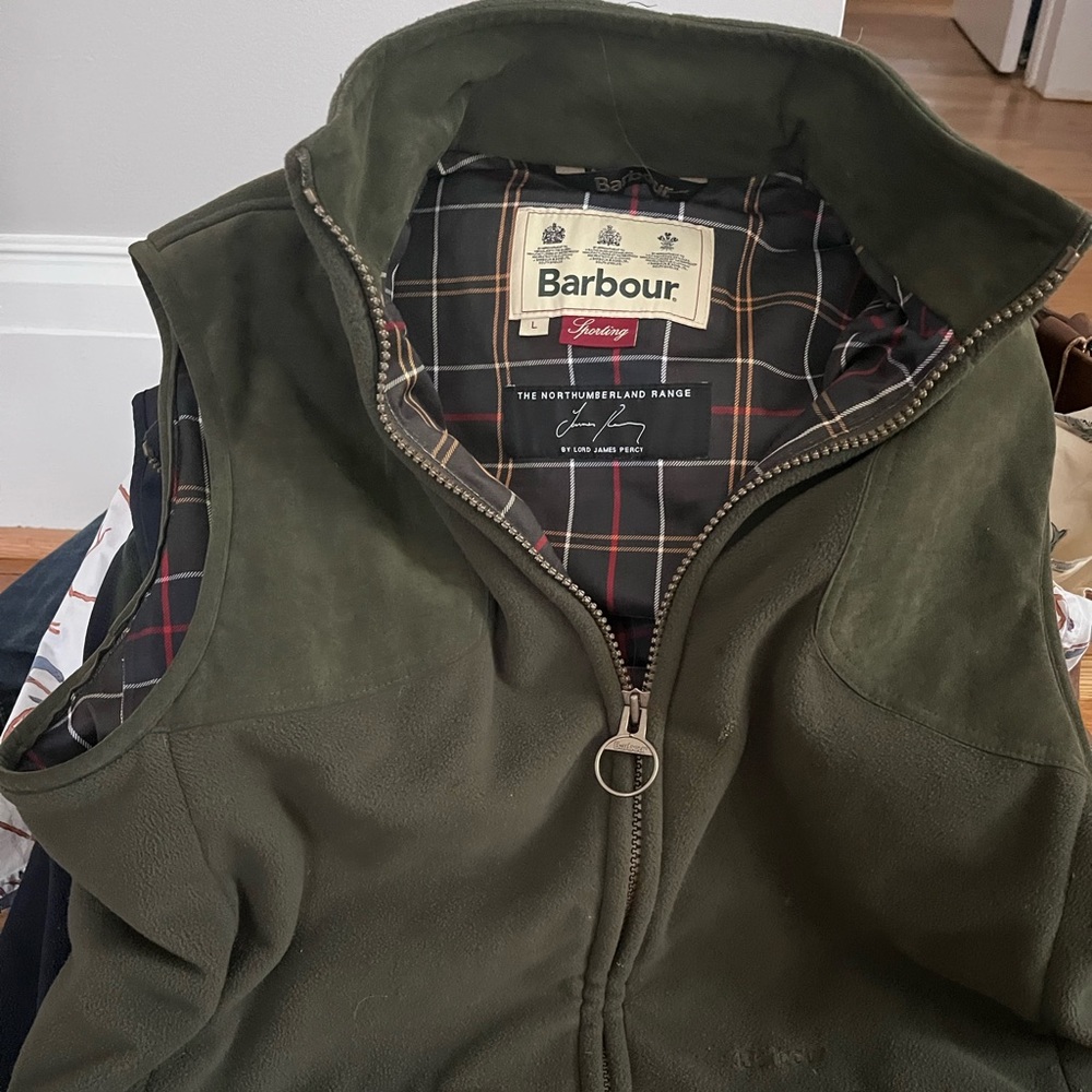 Barbour fleece mens vest